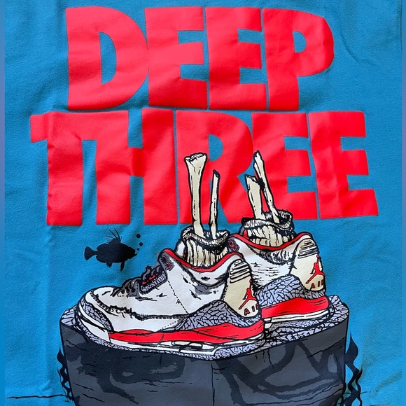 Retro DEEP THREE Air Jordan 3 Nike T-Shirt Pre-Owned Men’s L (Fits like a M) - Picture 3 of 4